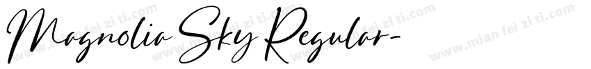 Magnolia Sky Regular字体转换
